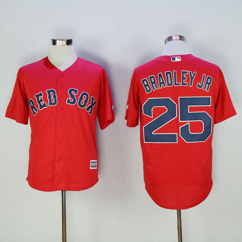 Men Boston Red Sox #25 Bradley jr Red MLB Jerseys->boston red sox->MLB Jersey